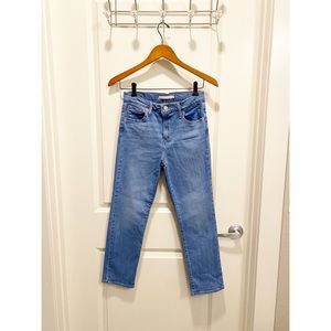 Levi’s denim jeans/724 High Rise Crop/Straight leg/Size 26